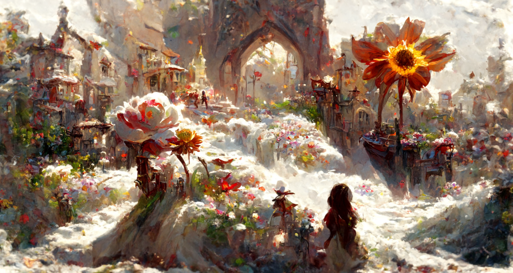 Fairy0 2 1024x546 - AI绘图-主题：童话、城市、与鲜花