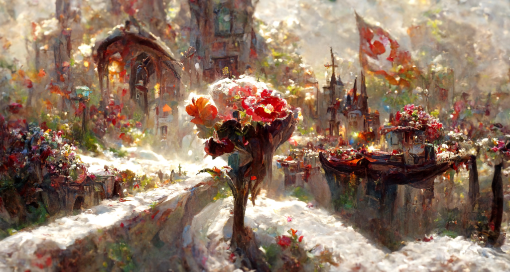 TimeToDisco0 4 1 1024x546 - AI绘图-主题：童话、城市、与鲜花